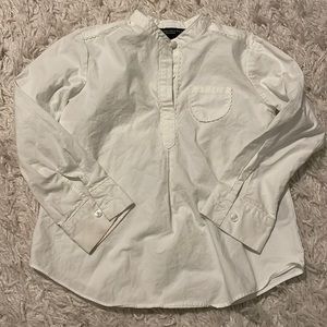 Victoria Beckham for target white tunic blouse size 6